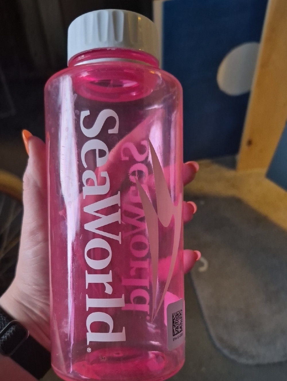 SeaWorld Pink Water Bottle